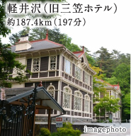 軽井沢(旧三笠ホテル) 約187.4km(197分)
